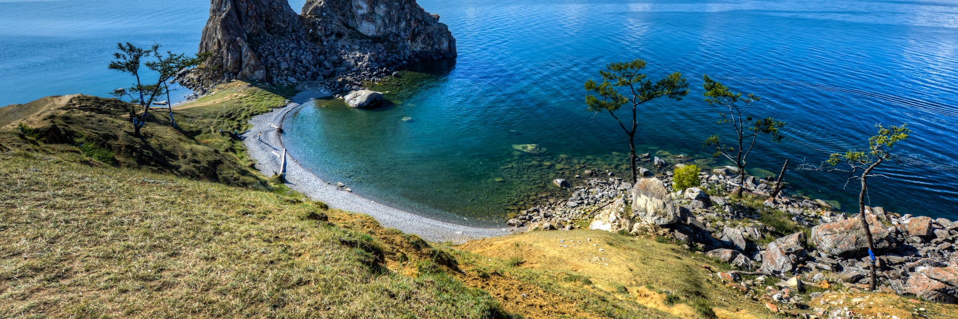 Shaman Rocks, Island of Olkhon, Lake Baikal, Russia.