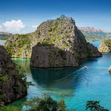 High-angle view of Kayangan Lake.