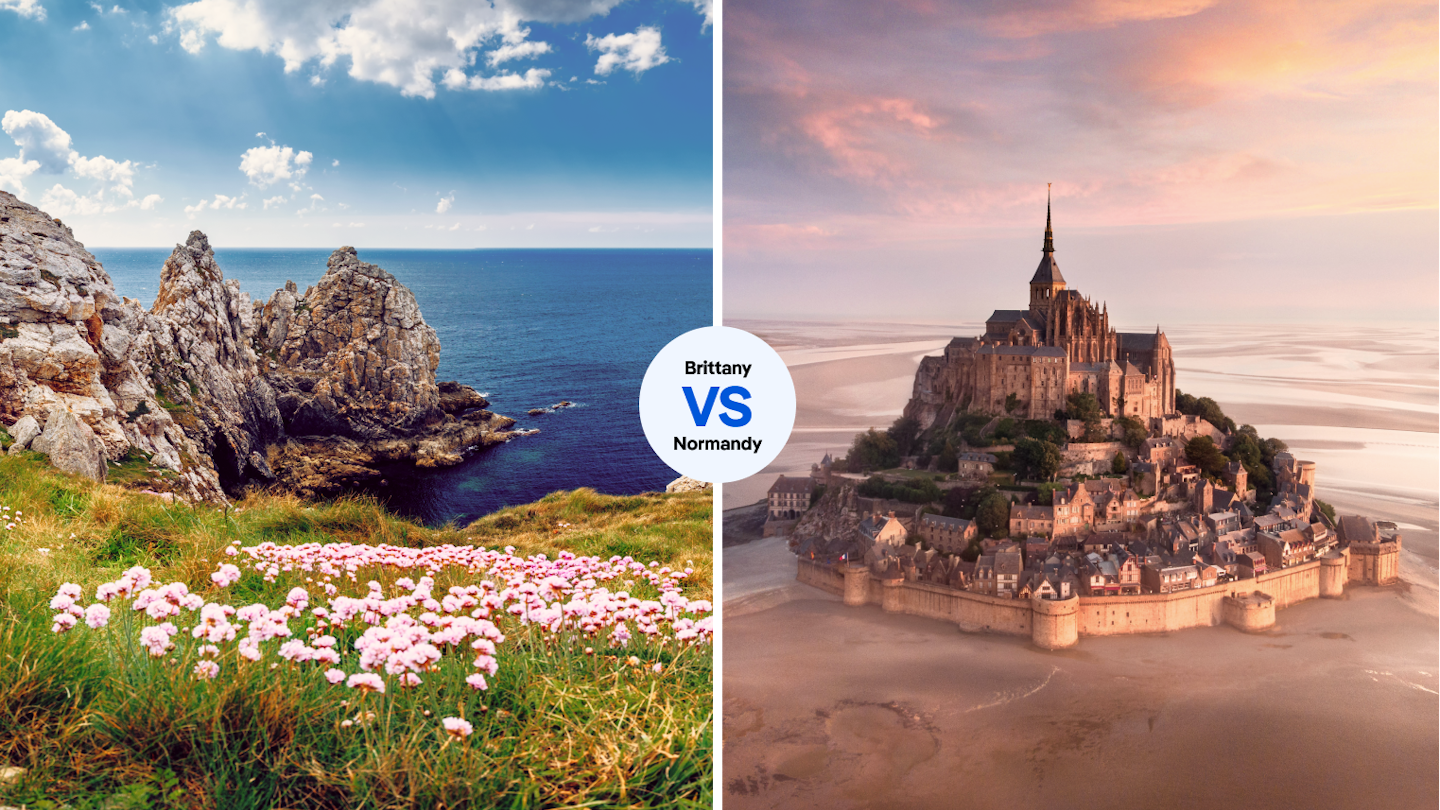 Take in some of Brittany's majestic coastline at Pointe du Pen-Hir on Crozon's peninsula or indulge in the picturesque Mont Sainte Michel in Normandy.