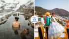 Take advantage of Japan's onsen culture, or visit the Gamcheon Culture Village in Busan.