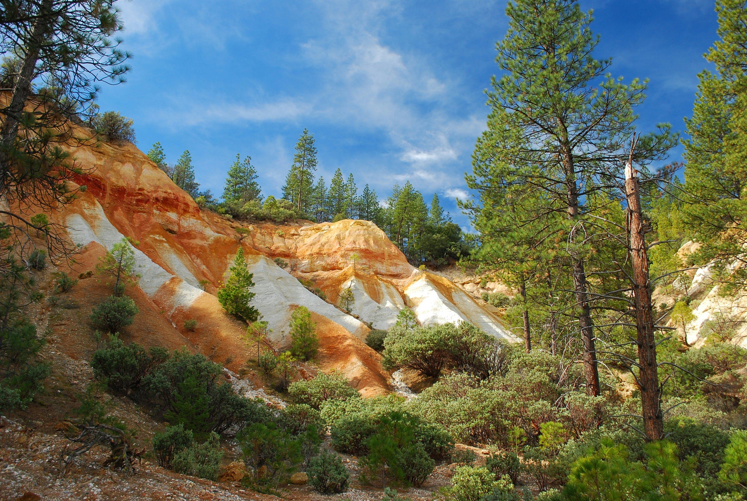 Malakoff Diggins State Historic Park is a state park unit preserving the largest hydraulic mining site in California.