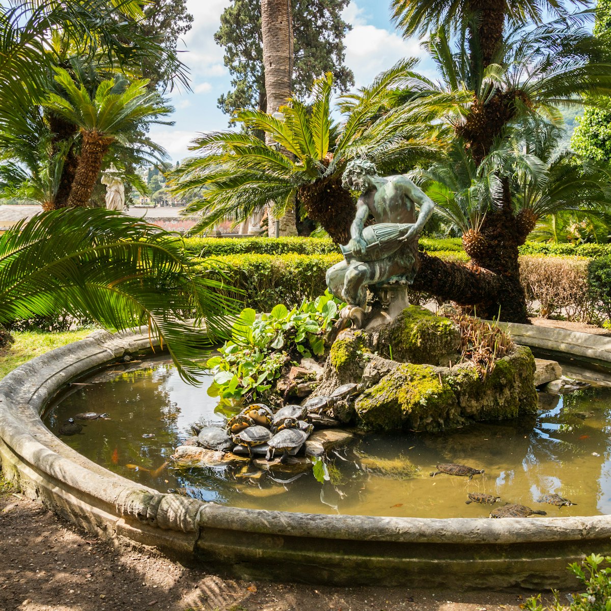 Park and garden of Villa Durazzo in Santa Margherita Ligure.