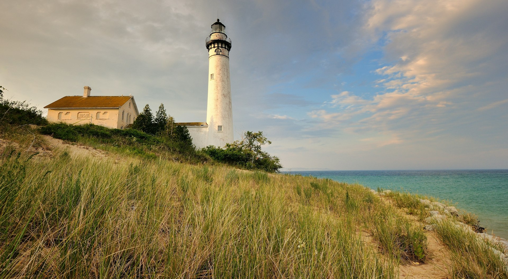 Lighthouse at Sleeping Bear Dunes National Lakeshore, Michigan, USA