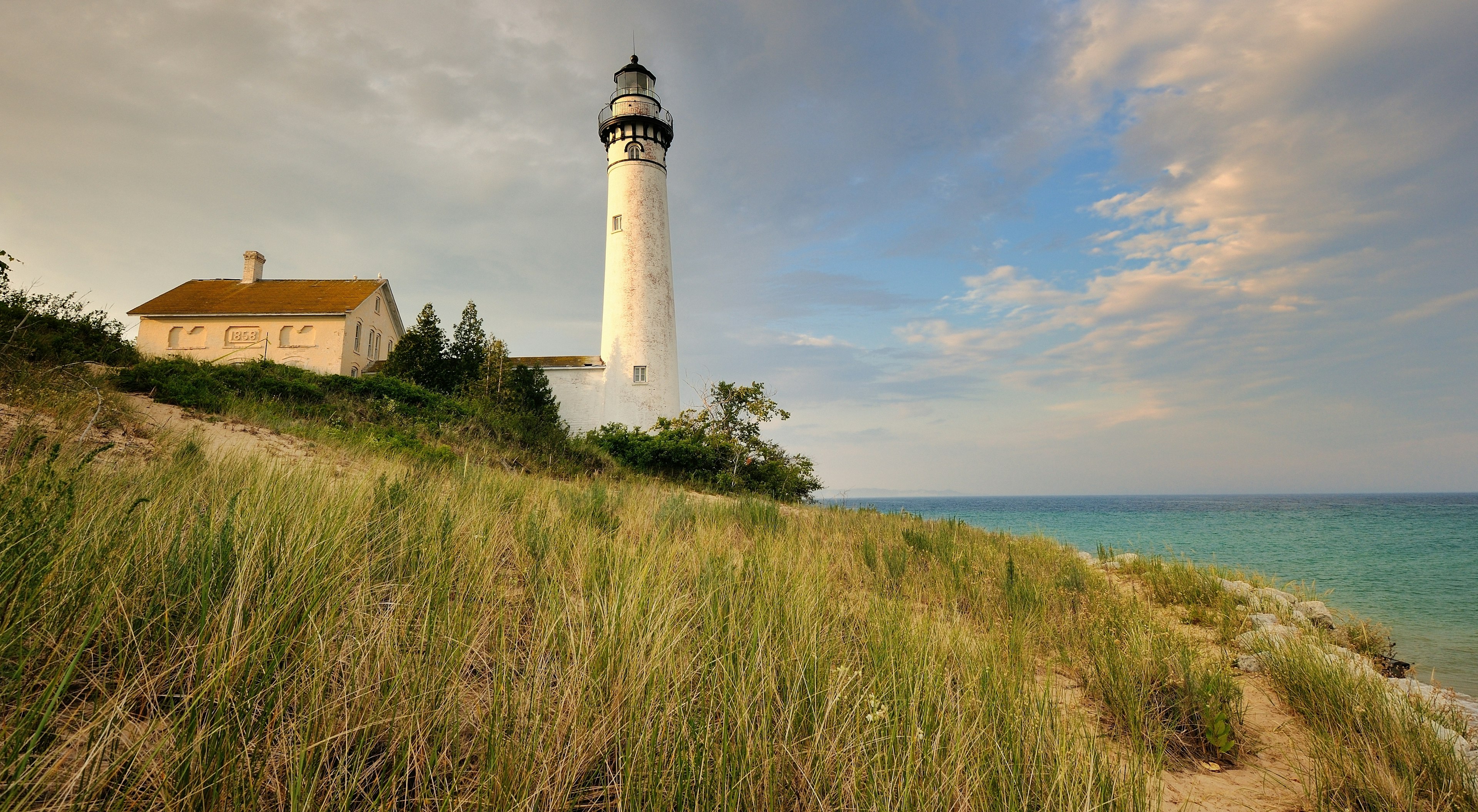 Lighthouse at Sleeping Bear Dunes National Lakeshore, Michigan, USA