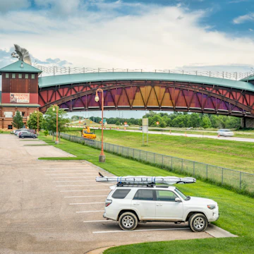 Great Platte River Road Archway Monument in Kearney, Nebraska.