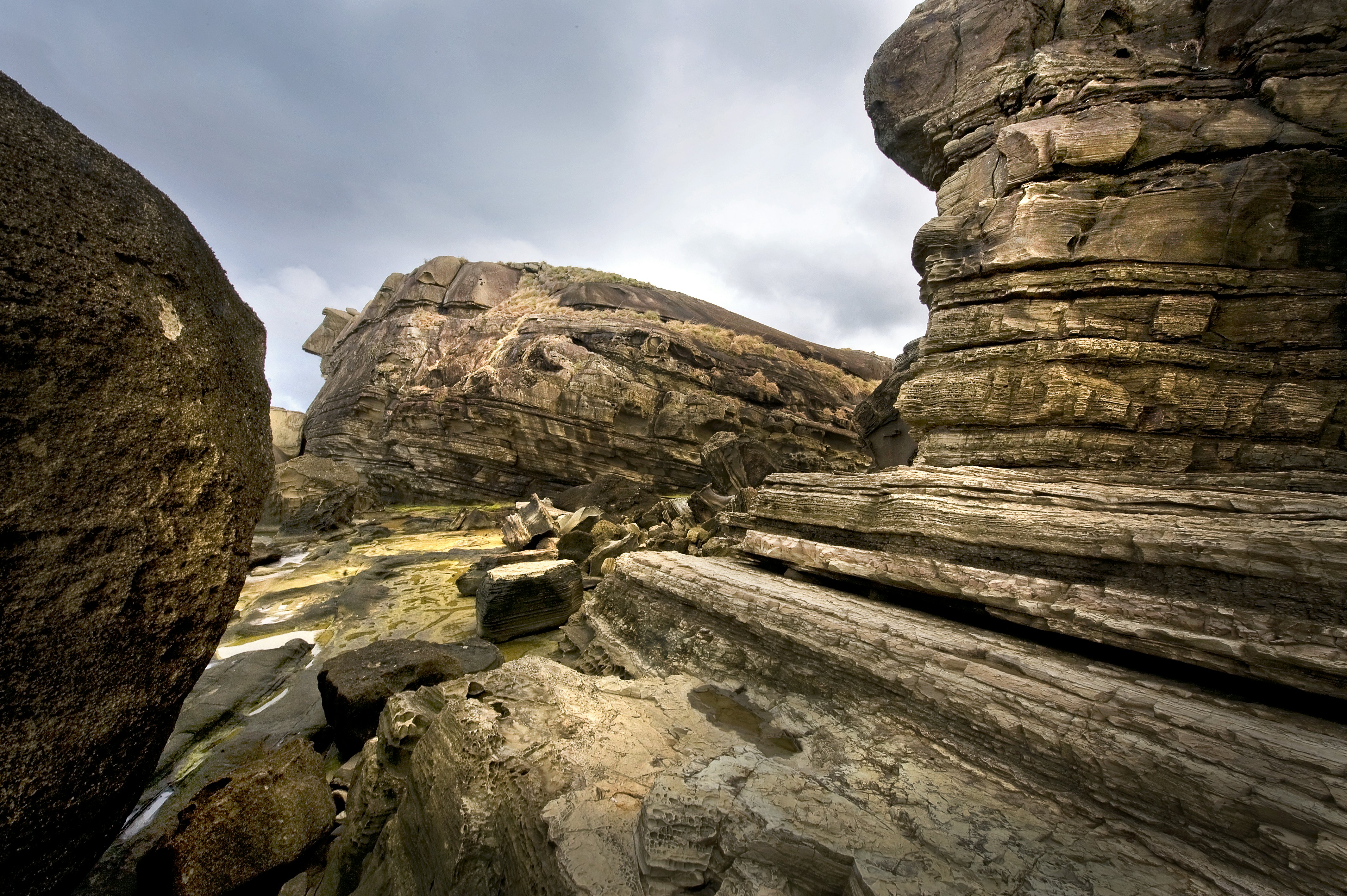 A rock formation in Biri Island.