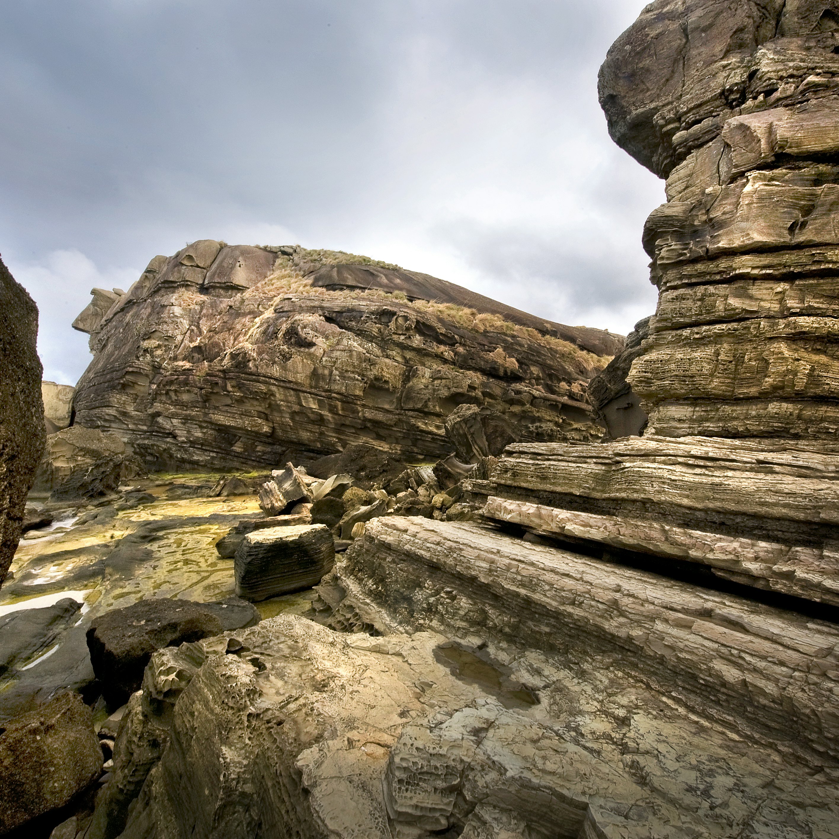 A rock formation in Biri Island.