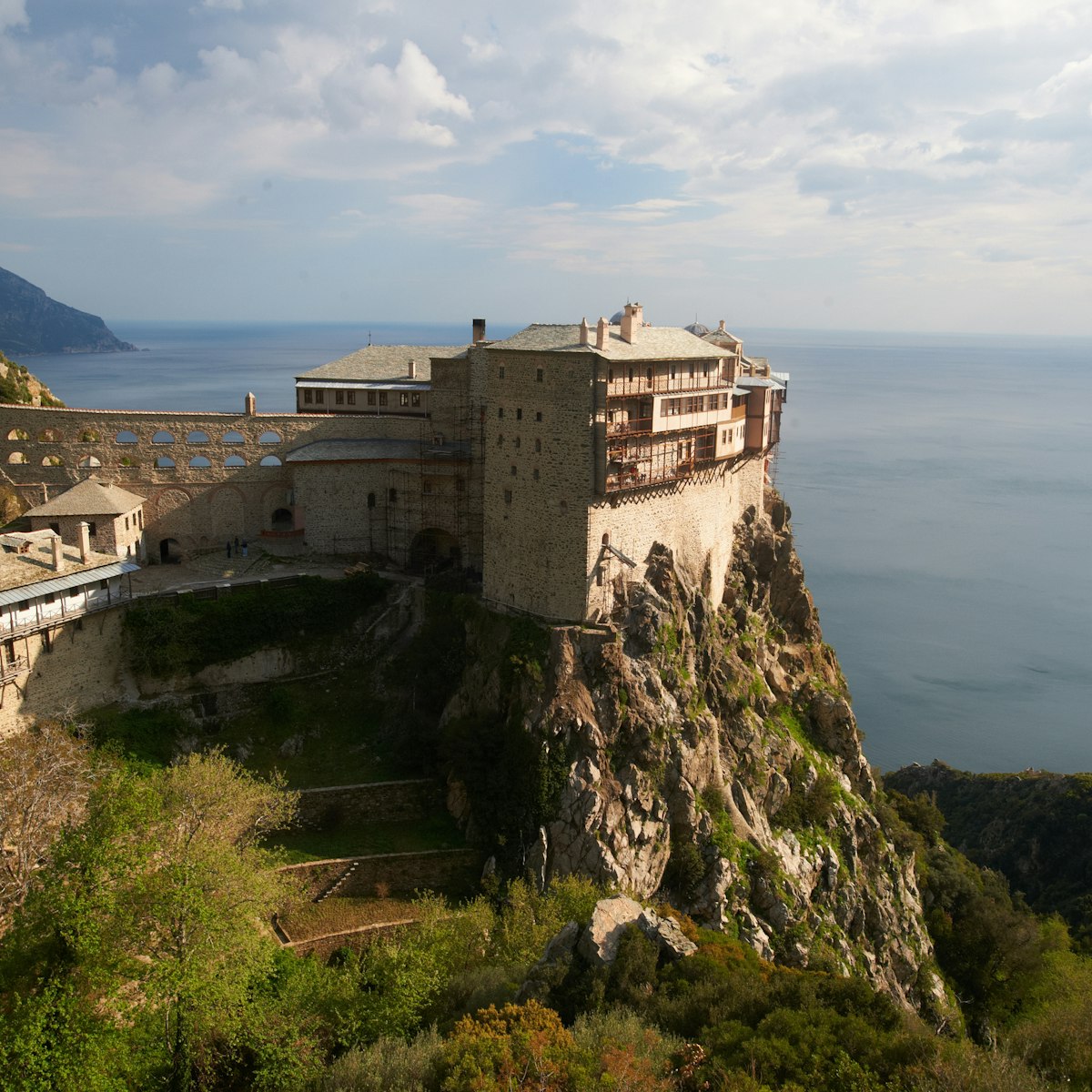 Simonos Petras Monastery, Mount Athos, Greece.