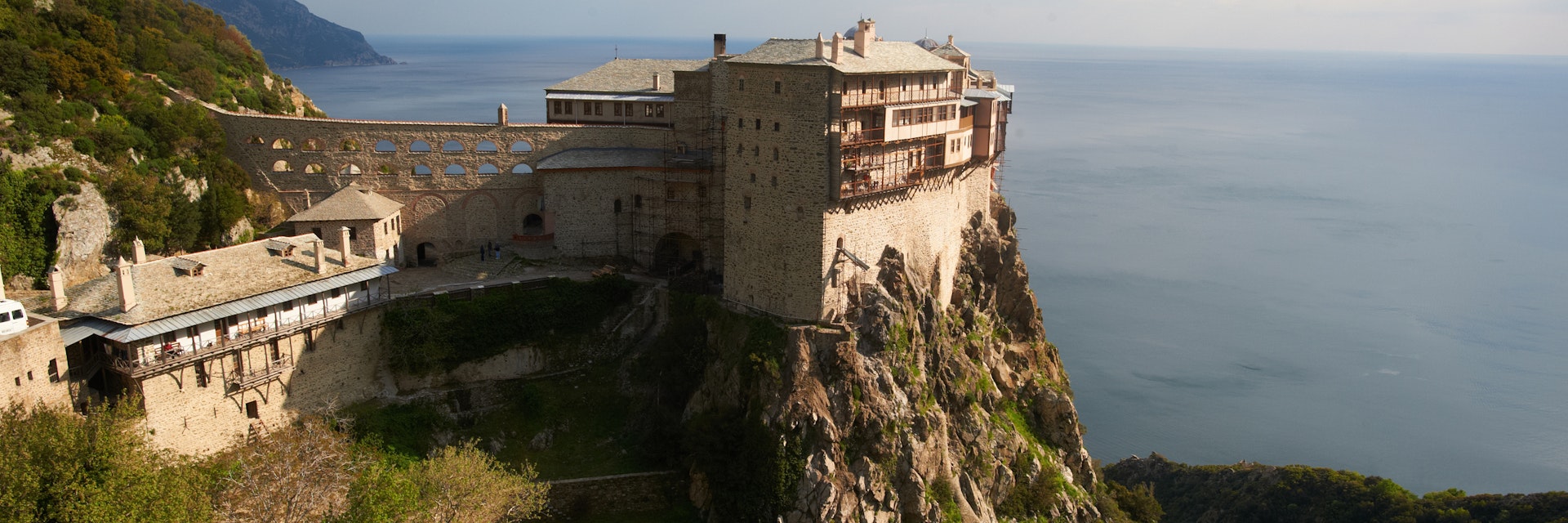 Simonos Petras Monastery, Mount Athos, Greece.