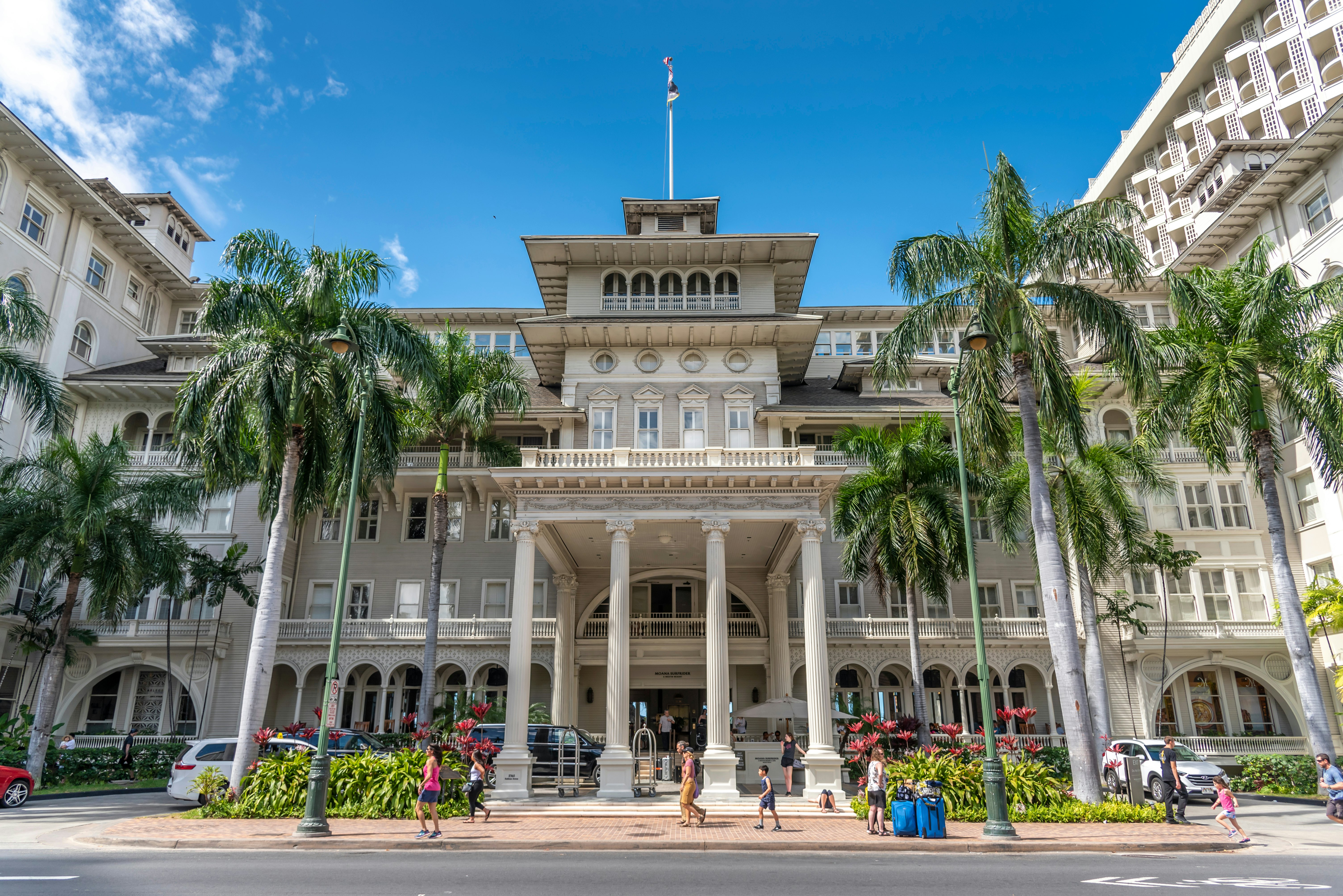 Moana Surfrider Hotel in Waikiki, Honolulu.