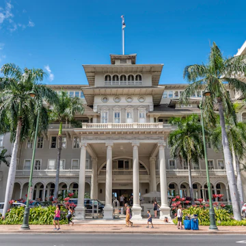 Moana Surfrider Hotel in Waikiki, Honolulu.