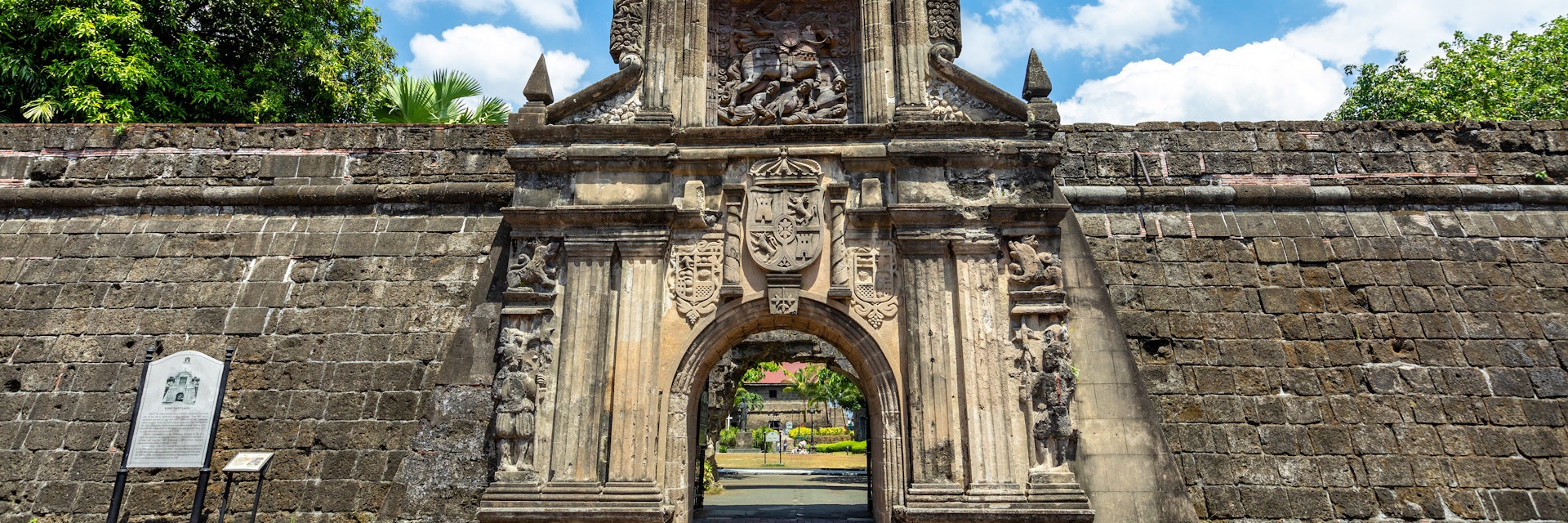 Main gate of Fort Santiago in Manila, Philippines.