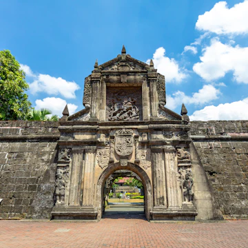 Main gate of Fort Santiago in Manila, Philippines.