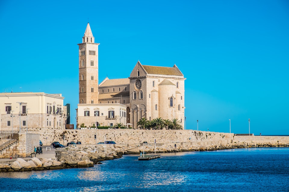 The beautiful cathedral in the city of Trani.