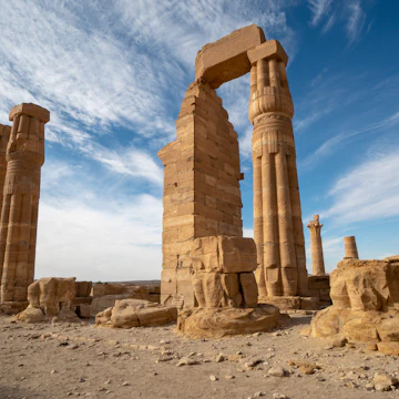 Egyptian Soleb Temple in the Nubian area of Sudan.