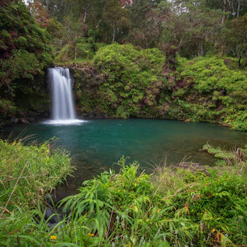 Pua'a Ka'a Falls on the island of Maui at Mile 22 along the Road to Hana.