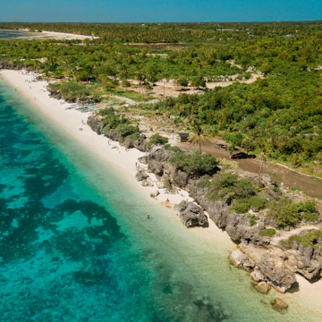 Paradise Beach (Sandira Beach) at the Bantayan Island in Cebu, Philippines.