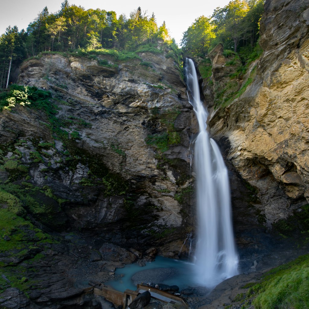 Reichenbach Falls in Switzerland.