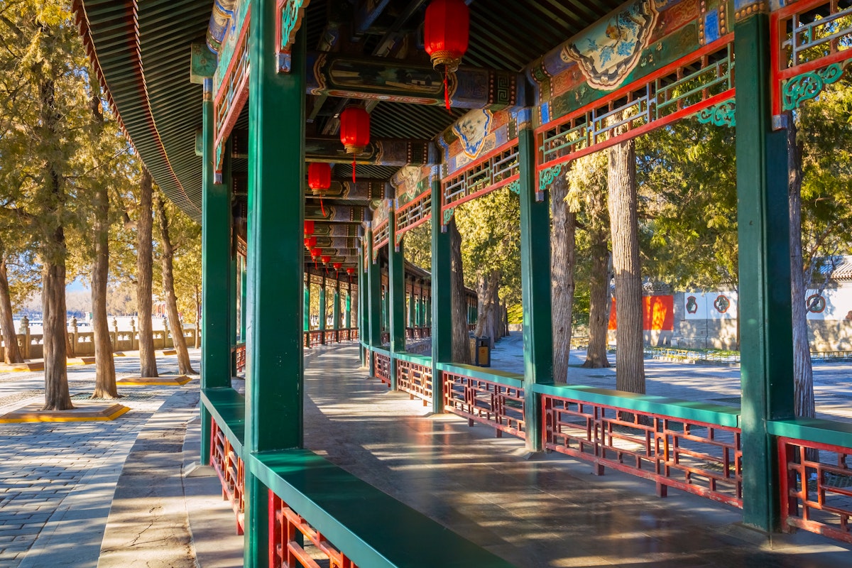 The Long Corridor at the Summer Palace in Beijing.