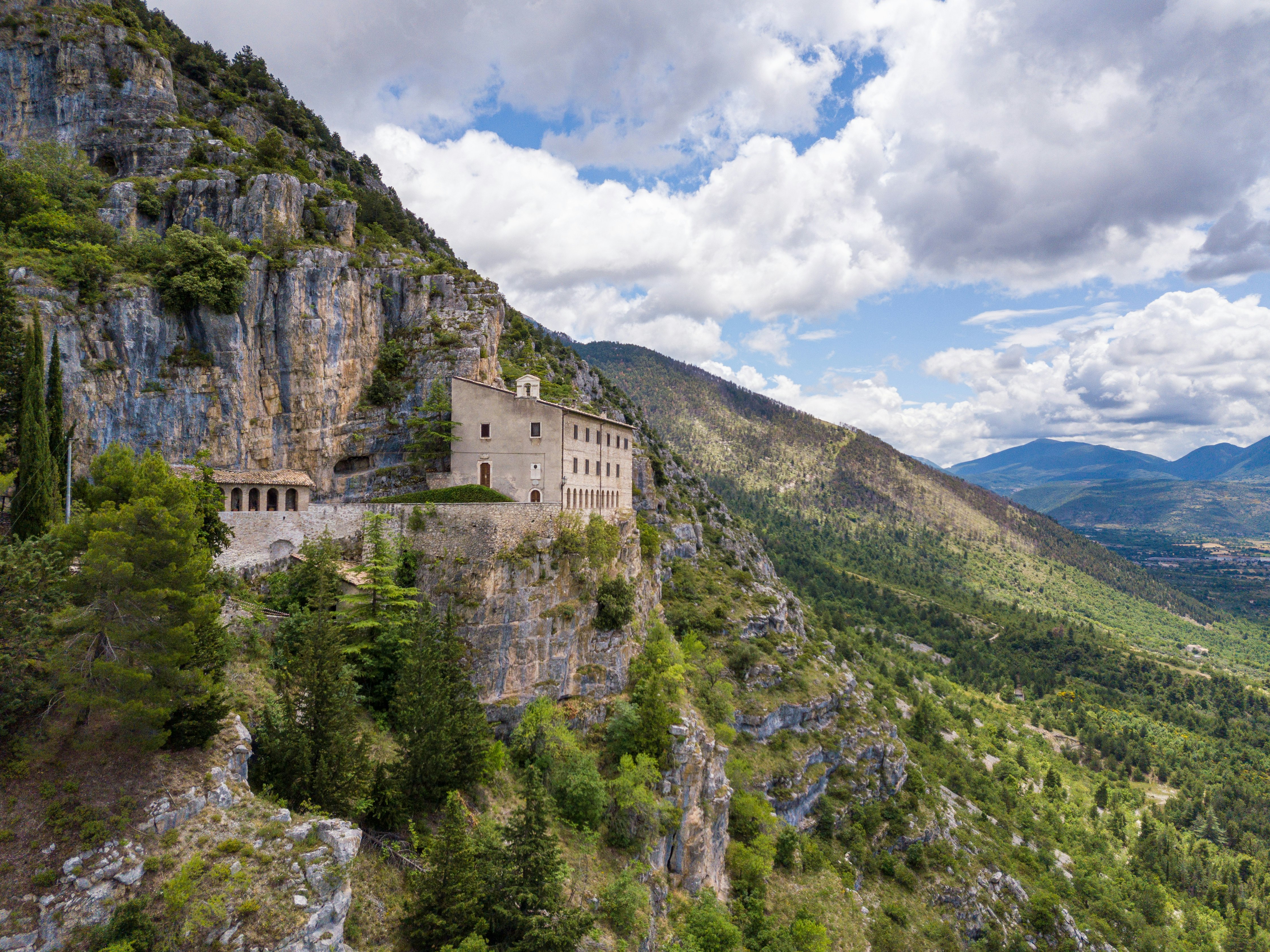 Eremo di sant'Onofrio al Marrone, Sulmona, Abruzzo, Italy.
