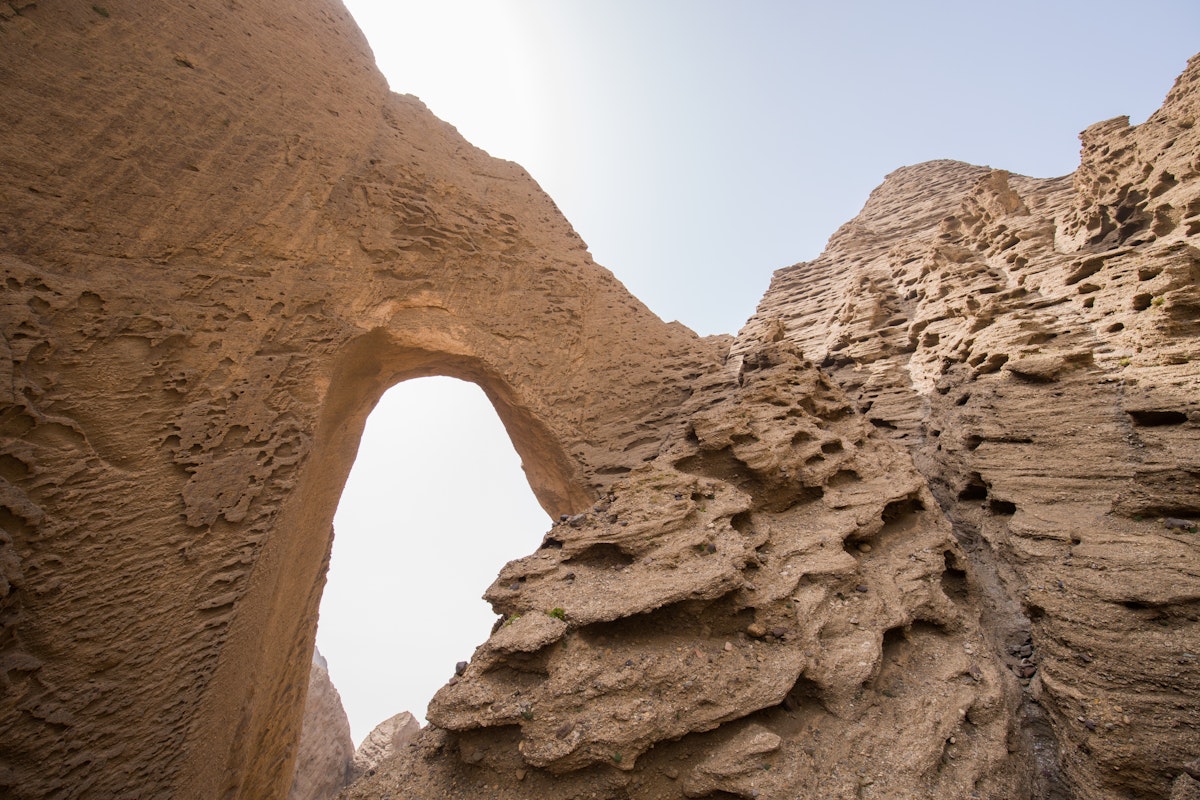 Shipton's Arch near Kashgar, Xinjiang, China.