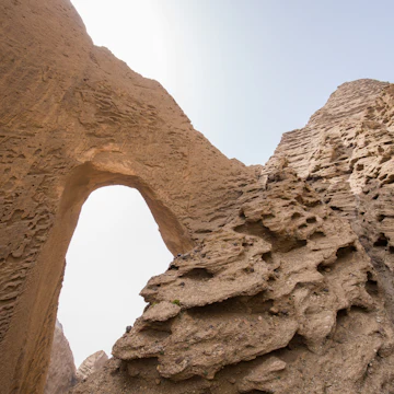 Shipton's Arch near Kashgar, Xinjiang, China.