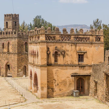 Royal archive and library buildings in the Royal Enclosure in Gondar, Ethiopia