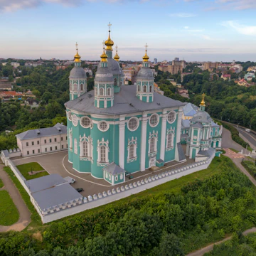 Assumption Cathedral at dawn, Smolensk, Russia.