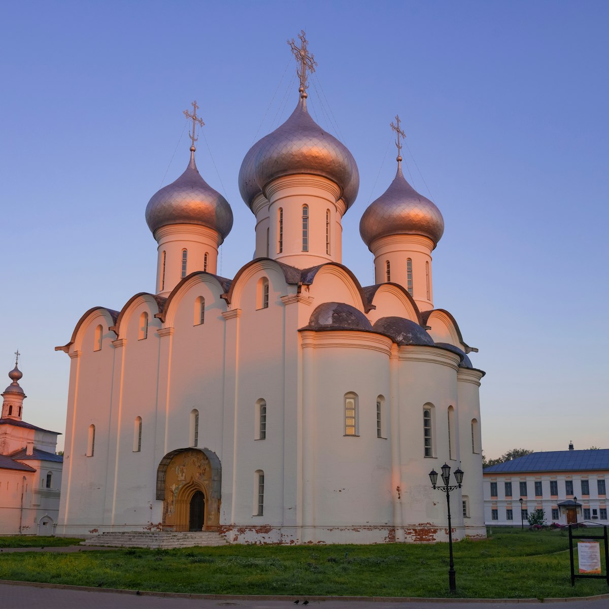 St. Sophia Cathedral on an early August morning, Vologda, Russia.