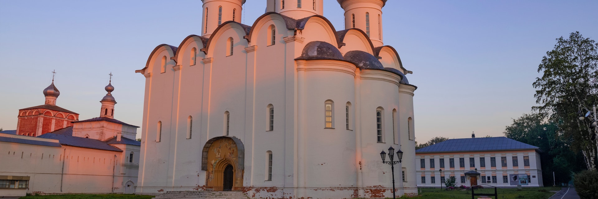 St. Sophia Cathedral on an early August morning, Vologda, Russia.