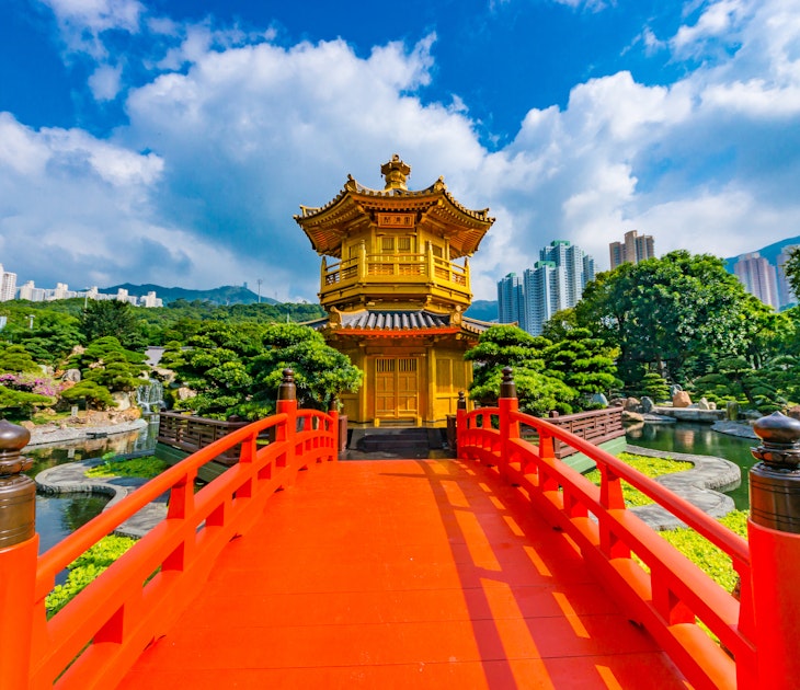 Golden pagoda of Nan lian garden in Hong Kong city with beautiful background ; Shutterstock ID 521749765; your: Alex Butler; gl: 65050; netsuite: Online Editorial; full: Hong Kong flights
521749765