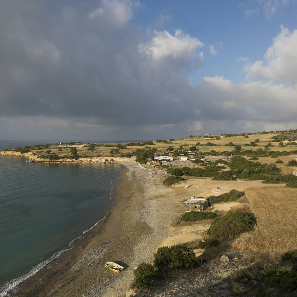 Early morning light at Melanda Beach in Cyprus.