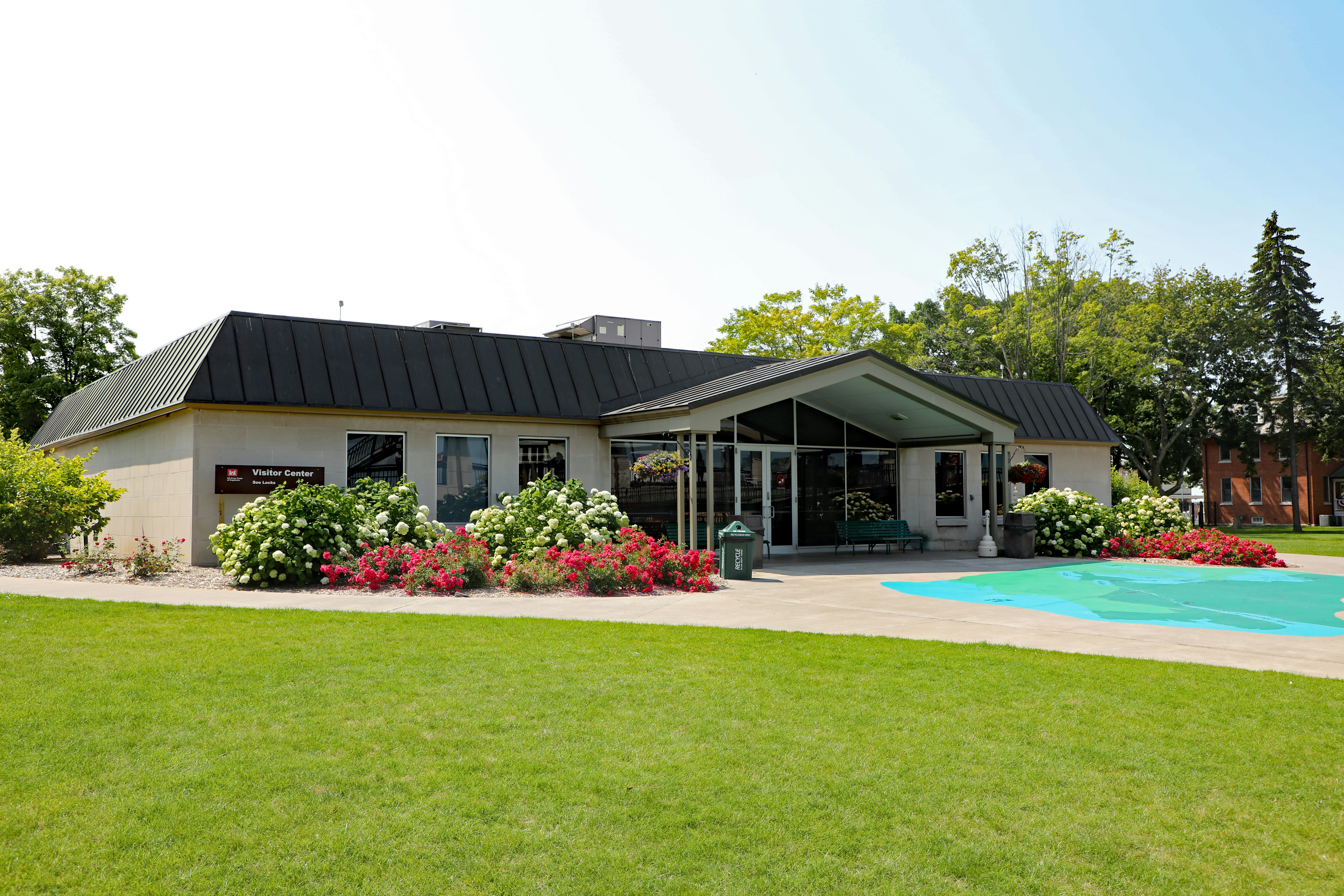 The Soo Locks Visitor Center in Sault Ste Marie.