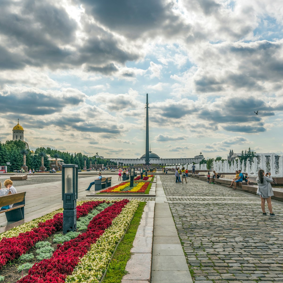 Park Pobedy (Victory park) at Poklonnaya hill in Moscow, Russia.