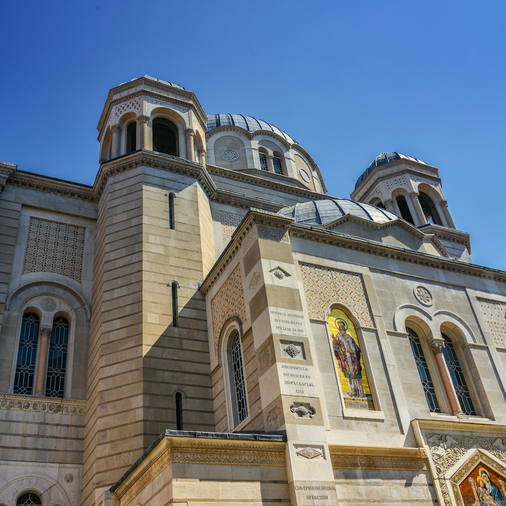 Saint Spyridon Serbian Orthodox church in Trieste, Italy.