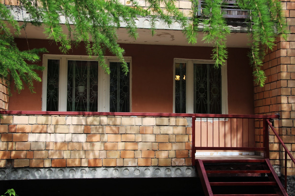 Balcony of Museum-apartment of the Nobel Peace Prize laureate, Academician Andrei Dmitrievich Sakharov, who lived here during his exile from 1980 to 1986.
