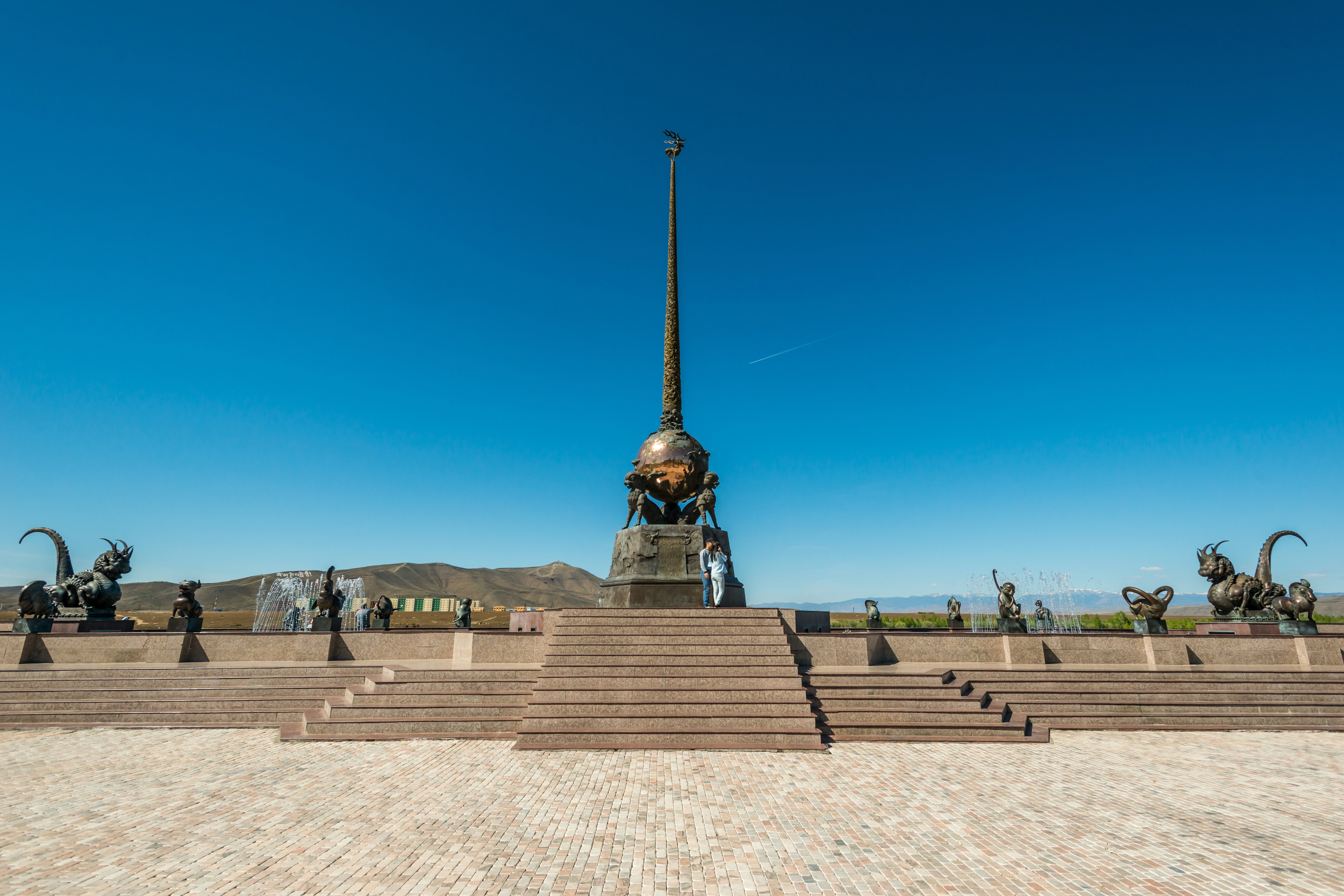 The Center of Asia monument.