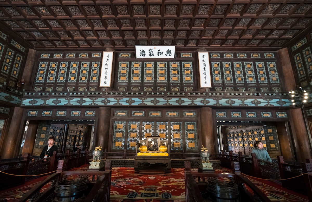 Palace in the Area of Palace of Tranquil Longevity (Ningshou gong), a part of the Treasure Gallery in Palace Museum (the Forbidden City) in Beijing.