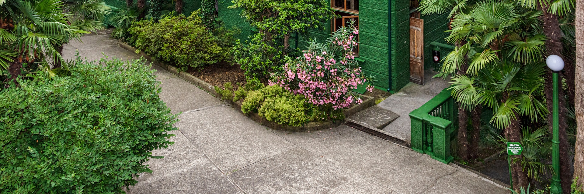 Courtyard of Joseph Stalin's dacha.