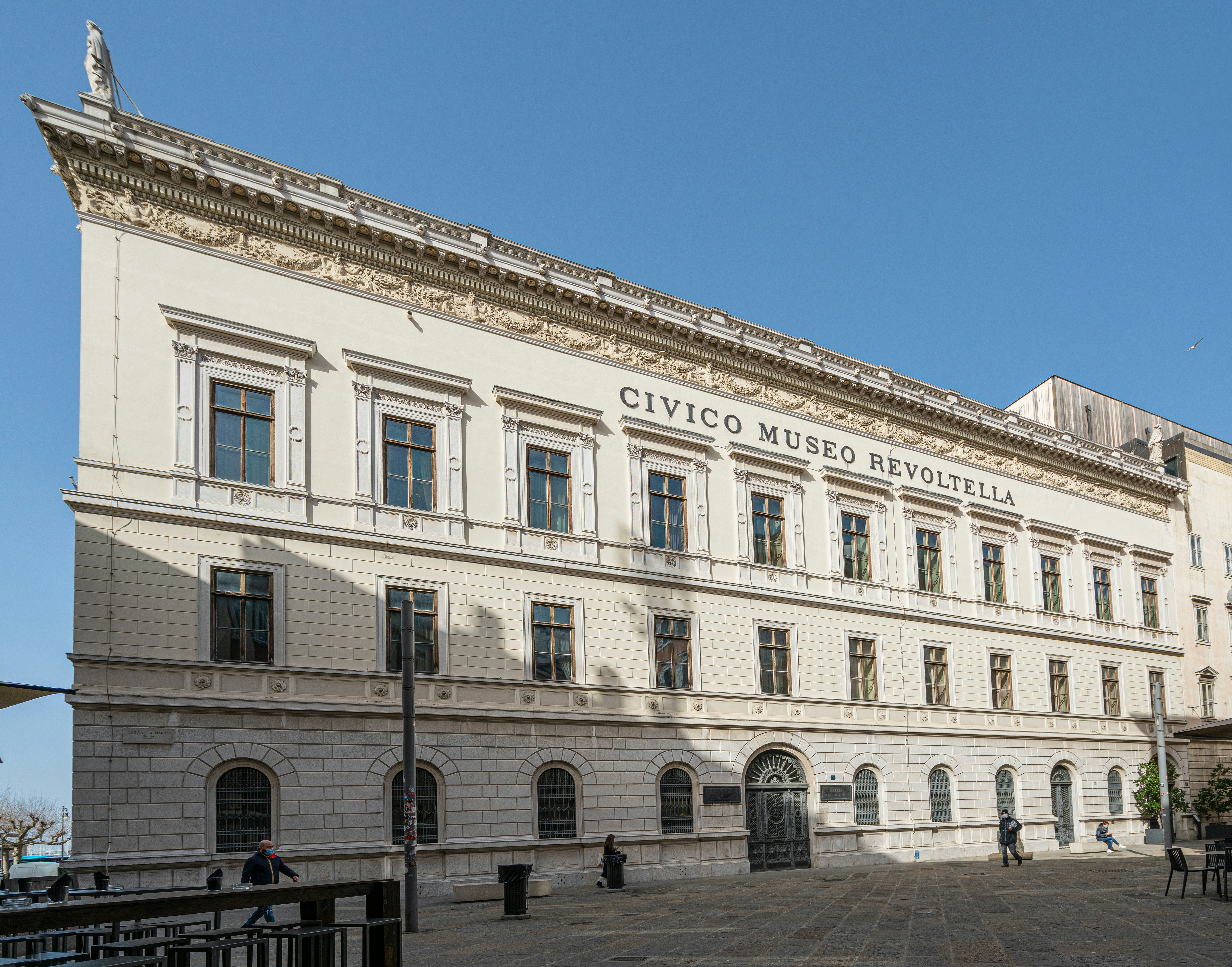 Revoltella museum building in the city center of Trieste.