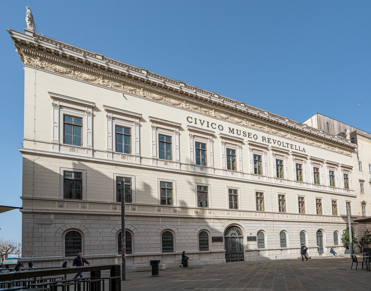 Revoltella museum building in the city center of Trieste.