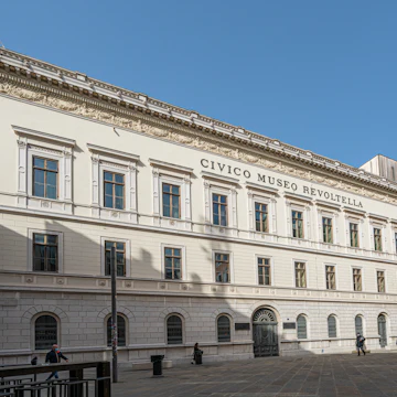Revoltella museum building in the city center of Trieste.