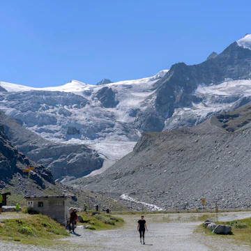 Moiry Glacier in the Swiss Alps.