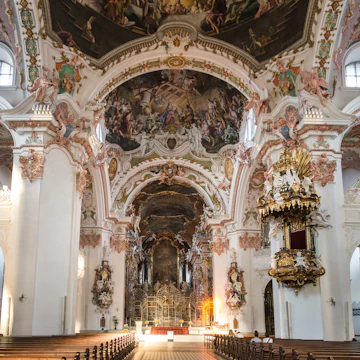 The interior of the Einsiedeln abbey.