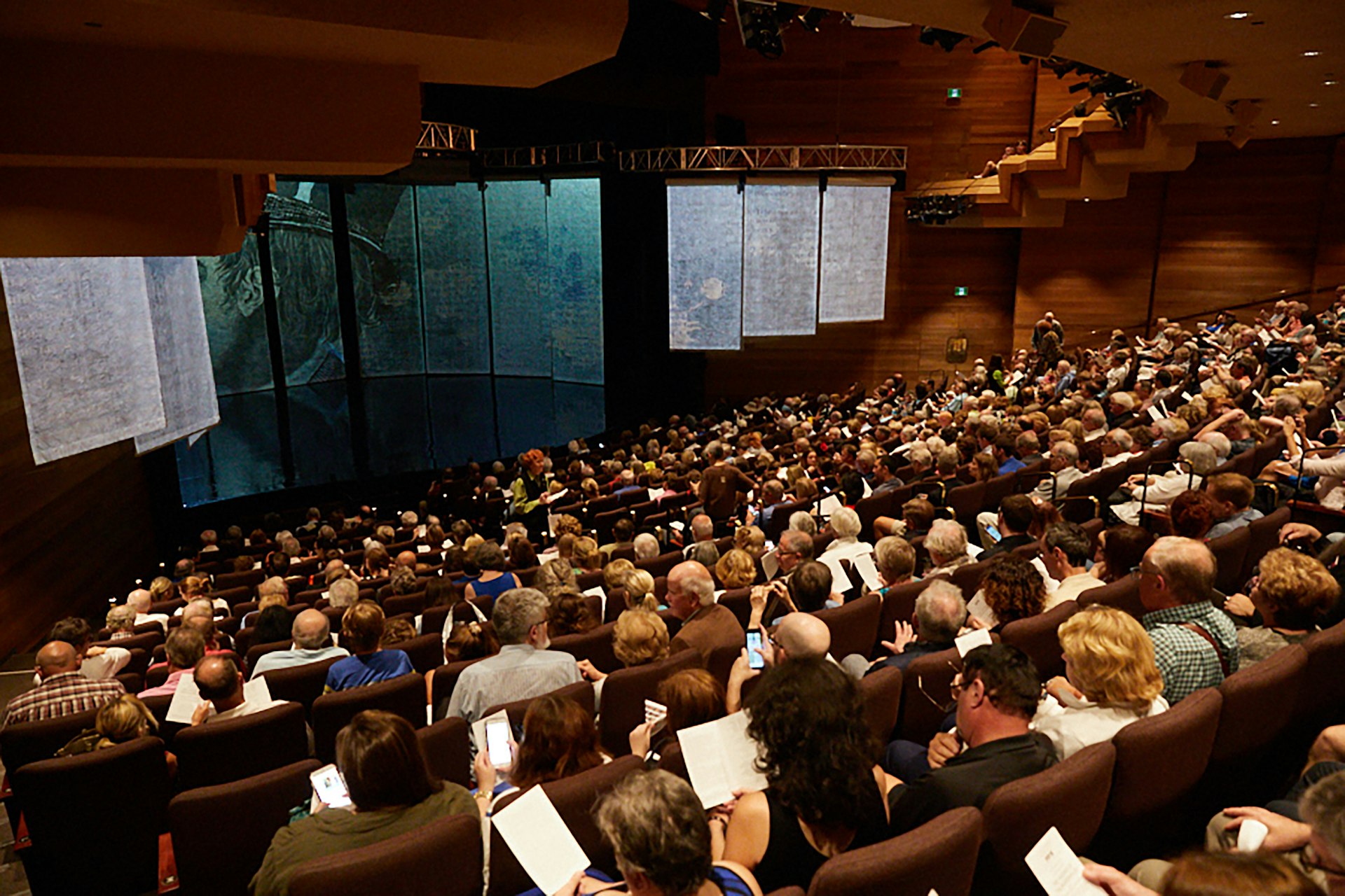 Audiences in their seats at the Shaw Festival Theater, Niagara-on-the-Lake, Ontario, Canada