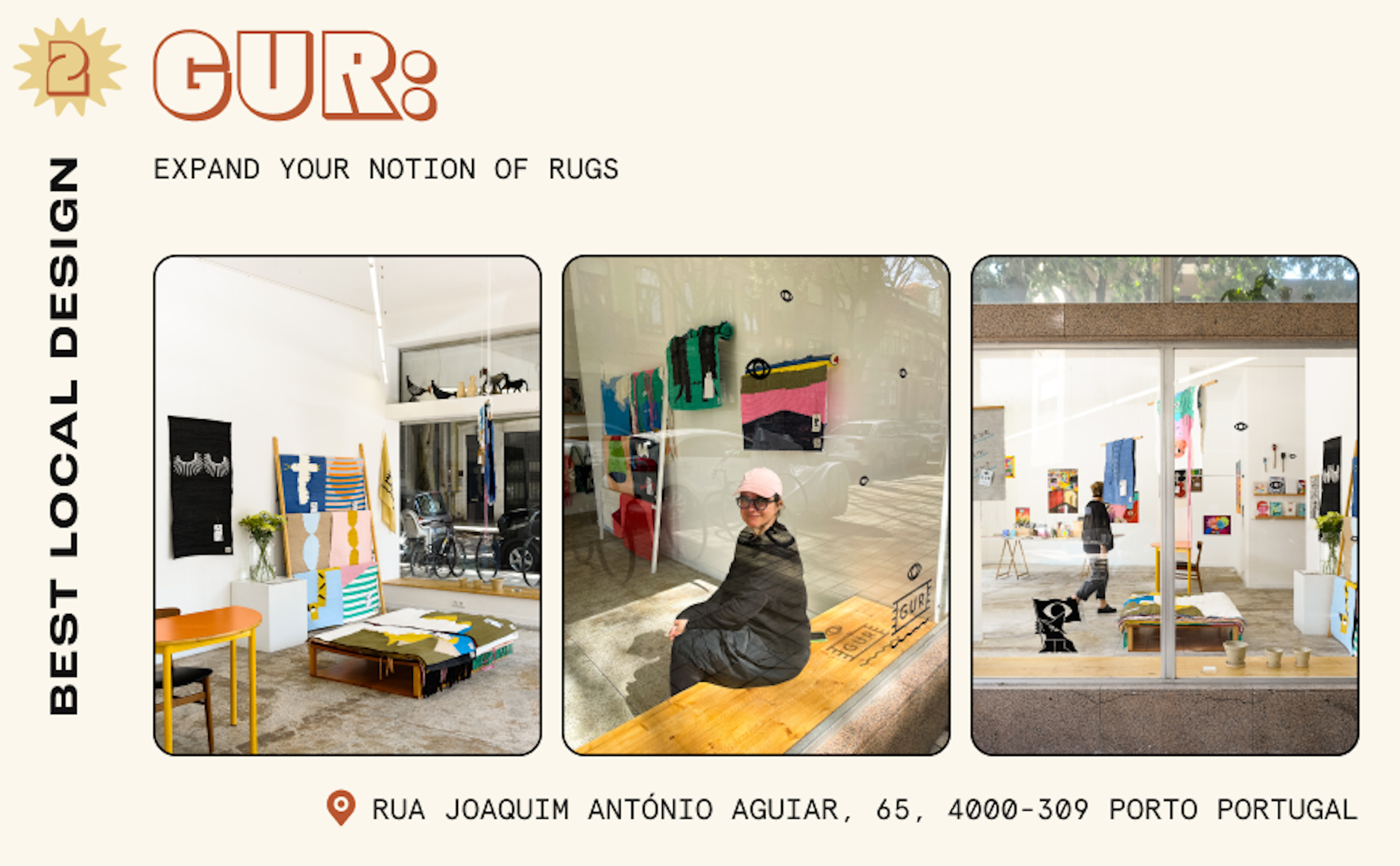 GUR rug shop in Porto