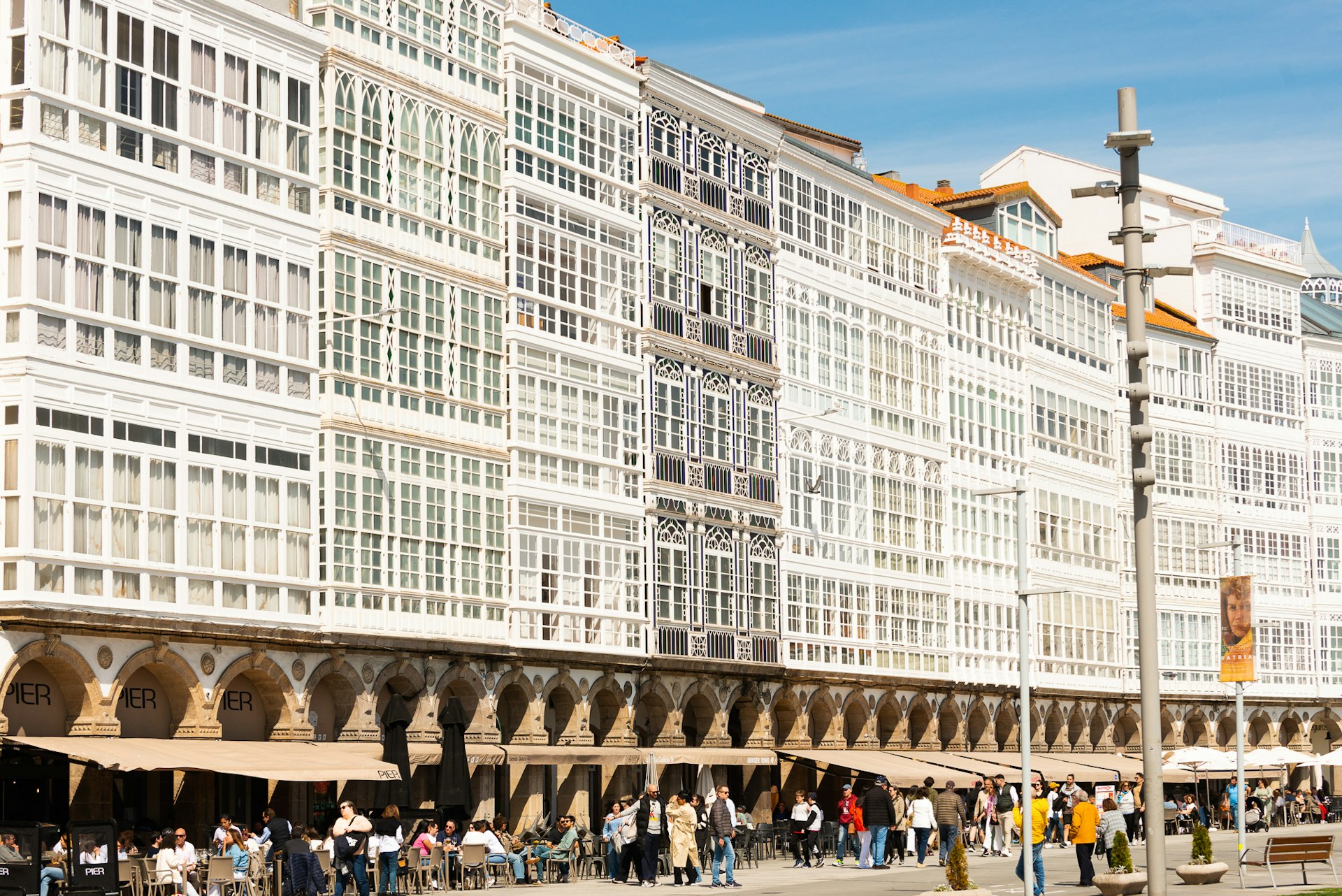 Waterfrong buildings in A Coruna