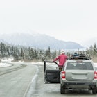 738777831
20-24 years, admiring, alaska, authentic, authenticity, candid, car, car life, caucasian, coat, cold, color image, copy space, day, door, driver, driving, enjoyment, four wheel drive, fun, getting away from it all, girdwood, horizontal, ice, journey, looking, millennial, millennials, mountain, nature, one person, open, outdoors, people, photography, rack, real life, real people, rear view, recreation, resting, road, road side, road trip, roof, roof rack, scenic view, selective focus, skiing, snow, snow sports, snowboard, snowboarding, standing, suv, three quarter length, transportation, travel, travel destinations, united states, vacations, warm clothing, winter, winter sports, woman, young adult, young women
A person standing on the side of their car admiring the view in Alaska