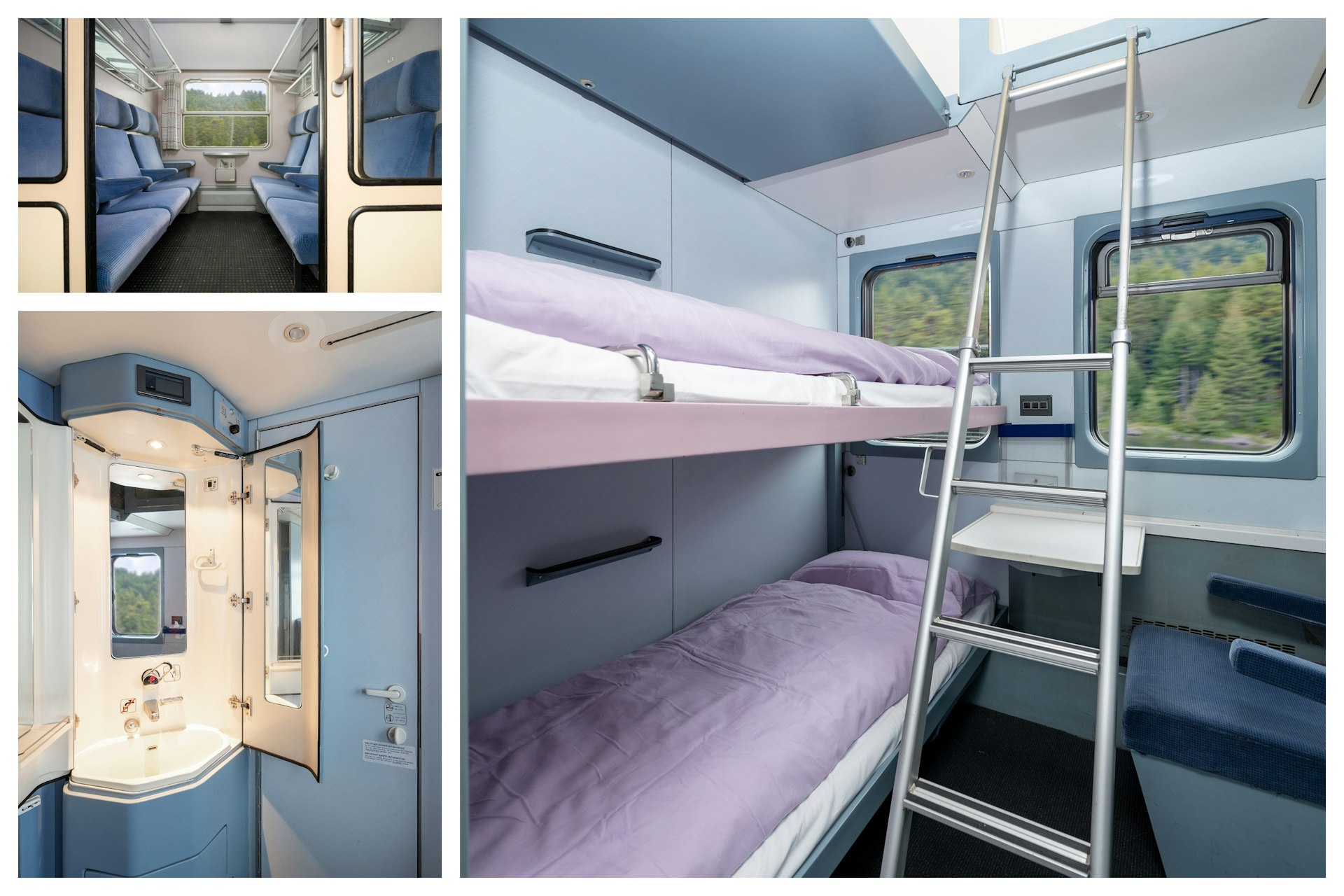 The Good Night Train on-board facilities including bedrooms and bathrooms