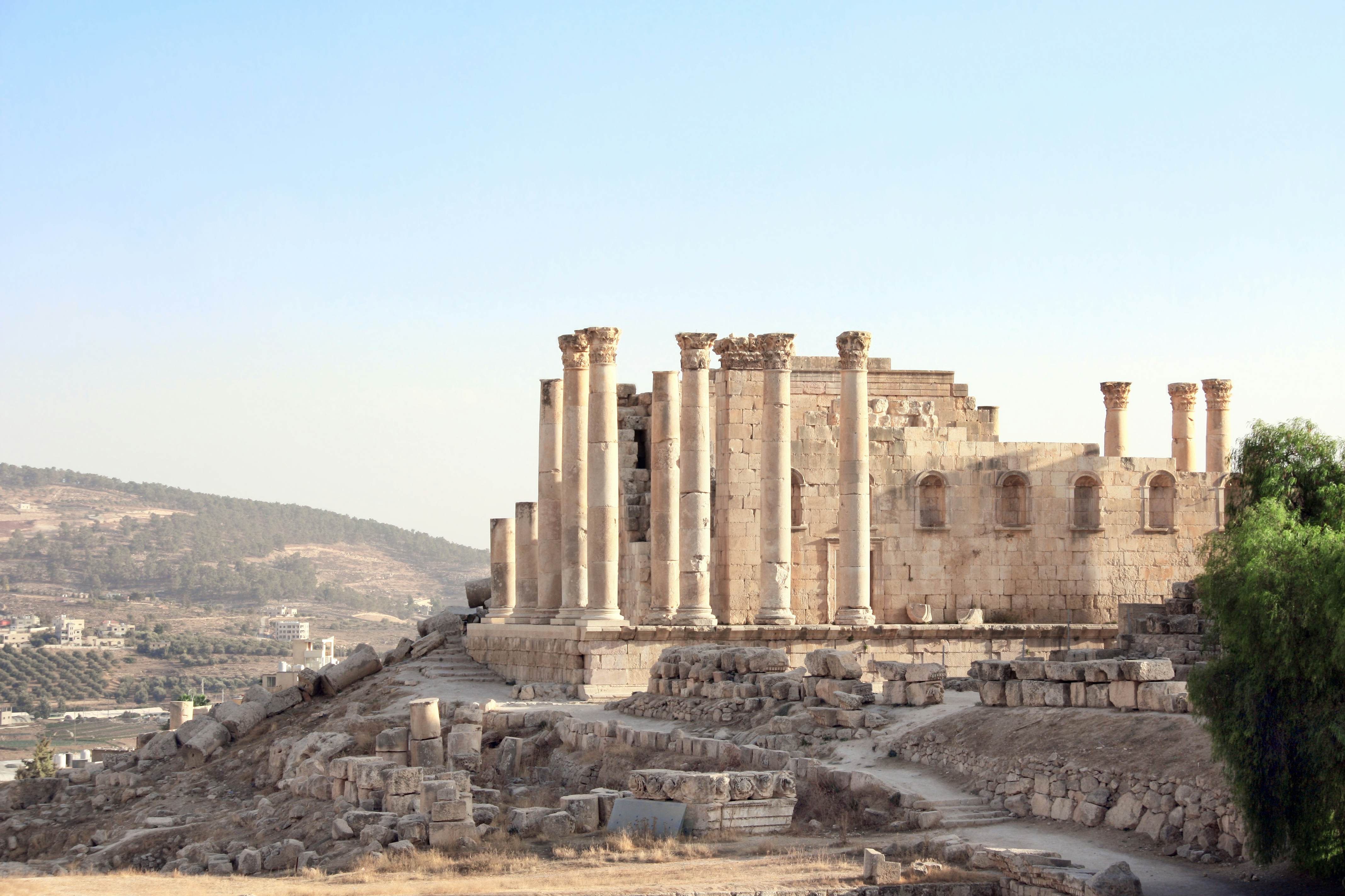 Temple of Zeus in Jerash, Jordan.